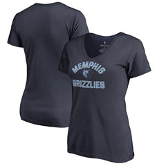 NBA - Memphis Grizzlies Women's Overtime V-Neck T-Shirt - Navy