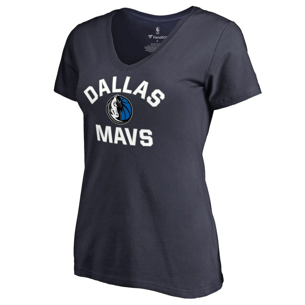 NBA - Dallas Mavericks Women's Overtime V-Neck T-Shirt - Navy