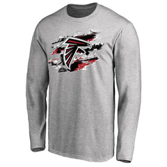 Atlanta Falcons True Colors Long Sleeve T-Shirt Ash - NFL