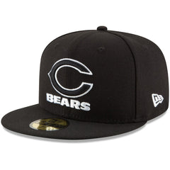 Chicago Bears New Era B-Dub 59FIFTY Fitted Hat Black - NFL
