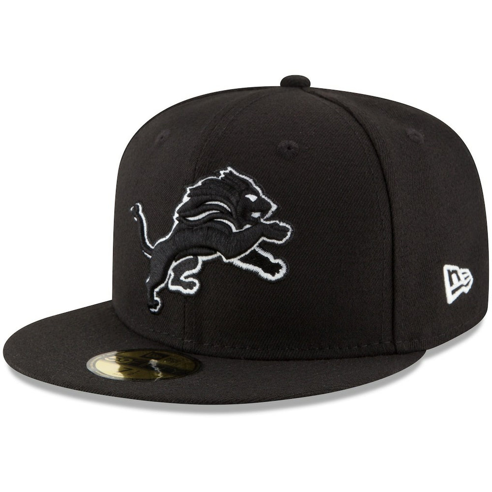 Detroit Lions New Era B-Dub 59FIFTY Fitted Hat Black - NFL