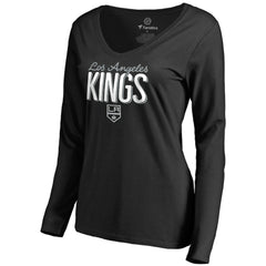 Los Angeles Kings - Women's Nostalgia Long Sleeve T-Shirt Black
