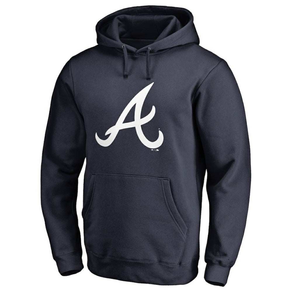 Atlanta Braves Official Logo Fitted Pullover Hoodie for sale