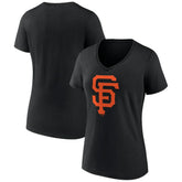San Francisco Giants Women's Team Color Primary Logo V-Neck T-Shirt Near Me