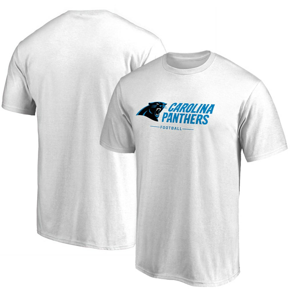 Carolina Panthers Team Lockup T-Shirt White - NFL