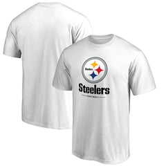 Pittsburgh Steelers Team Lockup 2 T-Shirt White - NFL