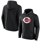 Cincinnati Reds Official Logo Fitted Pullover Hoodie On Sale