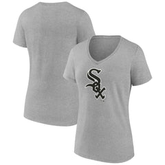 Chicago White Sox Women's Secondary Color Primary Logo T-Shirt Sale