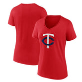 Minnesota Twins Women's Secondary Color Primary Logo T-Shirt Clearance