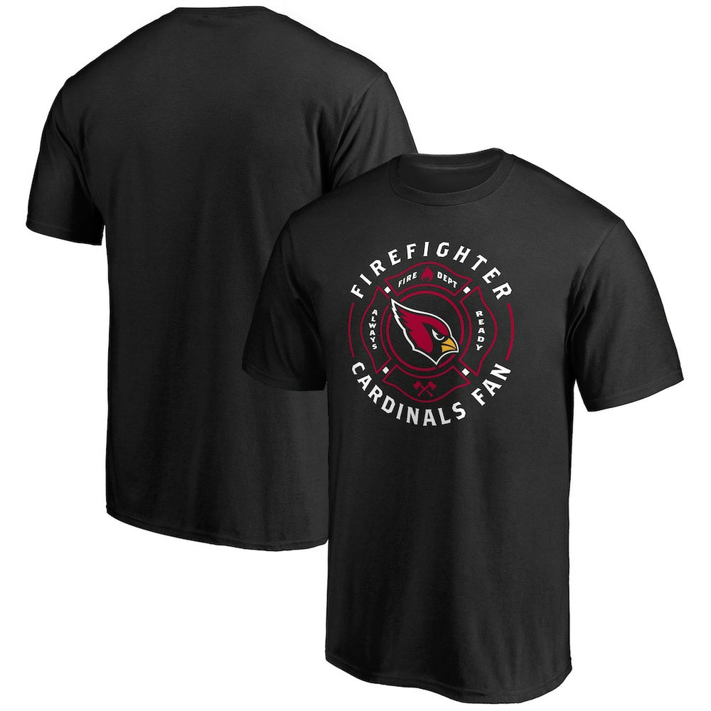 Arizona Cardinals Black Firefighter T-Shirt - NFL