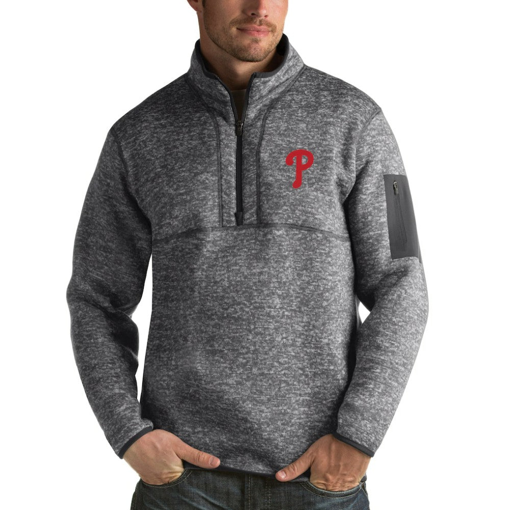 Philadelphia Phillies Antigua Fortune Half-Zip Sweater Near Me