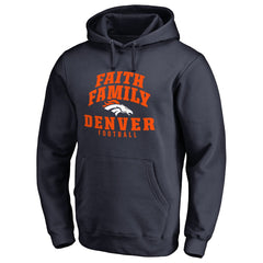 Denver Broncos Faith Family Pullover Hoodie Navy - NFL