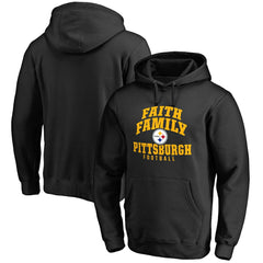 Pittsburgh Steelers Faith Family Pullover Hoodie Black - NFL
