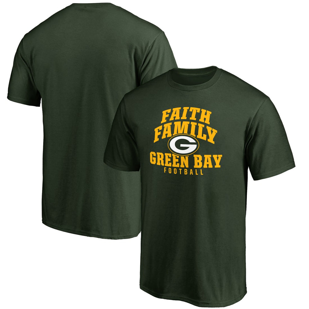 Green Bay Packers Faith Family T-Shirt Green - NFL