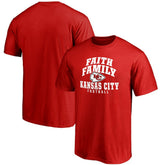 Kansas City Chiefs Faith Family T-Shirt Red - NFL