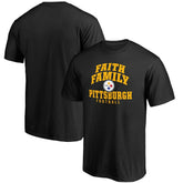 Pittsburgh Steelers Faith Family T-Shirt Black - NFL