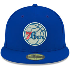 New Era - Philadelphia 76ers Team Color 59FIFTY Fitted Hat - Royal