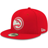 New Era - Atlanta Hawks Team Color 59FIFTY Fitted Hat - Red