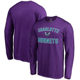 NBA - Charlotte Hornets Victory Arch Long Sleeve T-Shirt - Purple