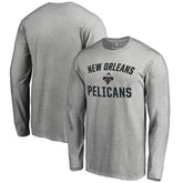 NBA - New Orleans Pelicans Victory Arch Long Sleeve T-Shirt - Ash