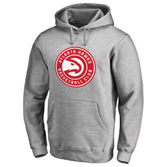NBA - Atlanta Hawks Primary Logo Pullover Hoodie - Heather Gray
