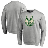 NBA - Milwaukee Bucks Primary Logo Sweatshirt - Heathered Gray