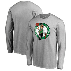 NBA - Boston Celtics Primary Logo Long Sleeve T-Shirt - Heather Gray