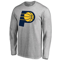 NBA - Indiana Pacers Primary Logo Long Sleeve T-Shirt - Heather Gray