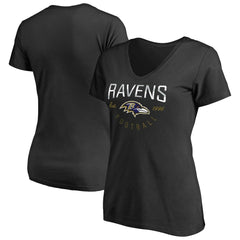 Baltimore Ravens Women's Live For It T-Shirt Black - NFL