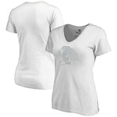 Chicago Blackhawks Women's Whiteout V-Neck T-Shirt White