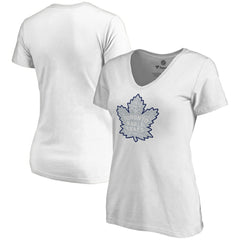 Toronto Maple Leafs - Women's Whiteout V-Neck T-Shirt White