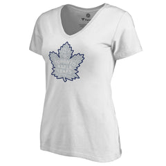 Toronto Maple Leafs - Women's Whiteout V-Neck T-Shirt White