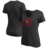 Ottawa Senators - Women's Hometown Collection Sens Army V-Neck T-Shirt Black