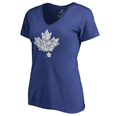 Toronto Maple Leafs - Women's Hometown Collection Leafs V-Neck T-Shirt Blue