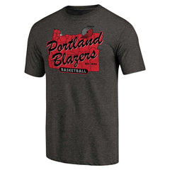 NBA - Portland Trail Blazers Hometown Collection Old Town 2 Tri-Blend T-Shirt - Black