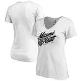 NBA - Miami Heat Women's Hometown Collection Miami Beach T-Shirt - White