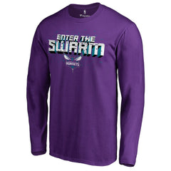 NBA - Charlotte Hornets Hometown Collection The Swarm Long Sleeve T-Shirt - Purple