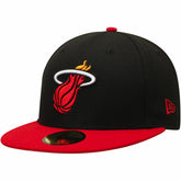 New Era - Miami Heat Team Color 2Tone 59FIFTY Fitted Hat - Black/Red