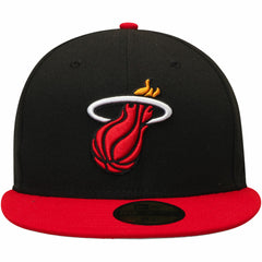 New Era - Miami Heat Team Color 2Tone 59FIFTY Fitted Hat - Black/Red