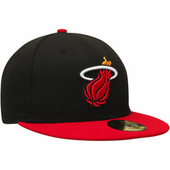 New Era - Miami Heat Team Color 2Tone 59FIFTY Fitted Hat - Black/Red