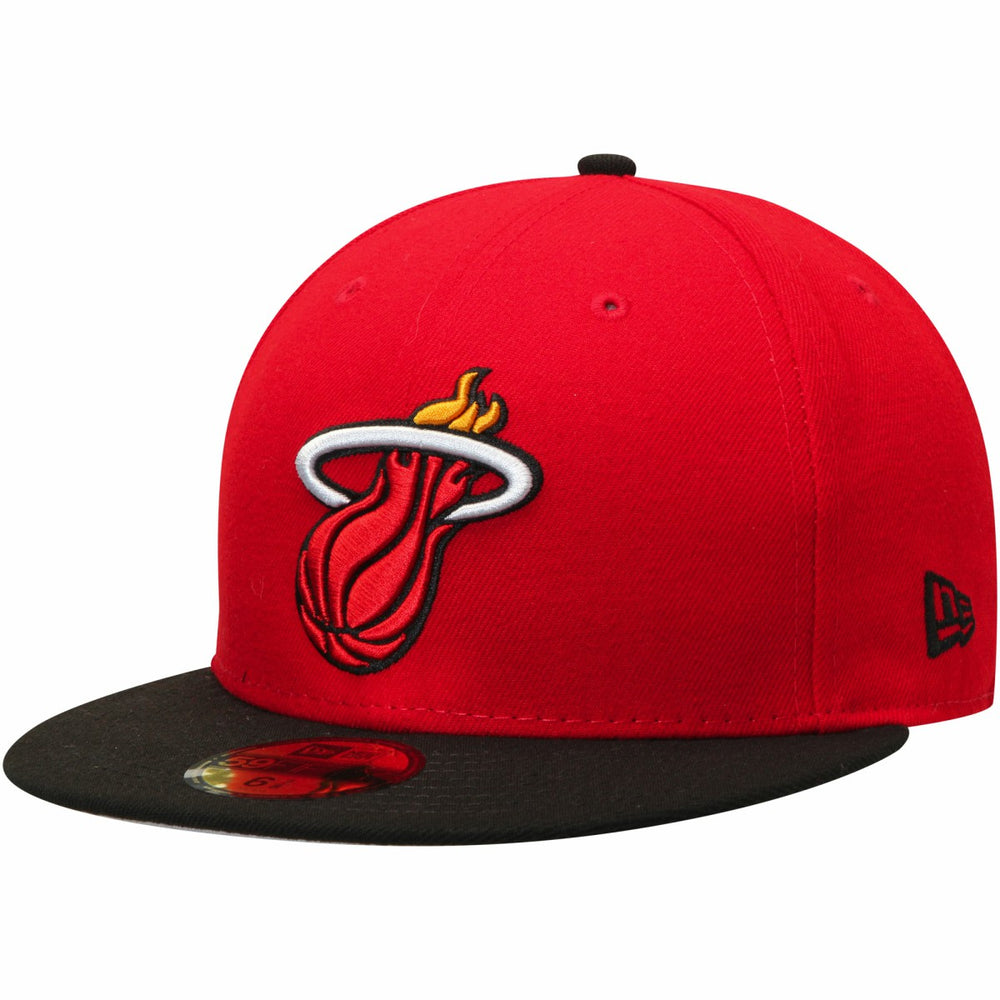 New Era - Miami Heat Team Color 2Tone 59FIFTY Fitted Hat - Red/Black