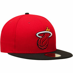 New Era - Miami Heat Team Color 2Tone 59FIFTY Fitted Hat - Red/Black