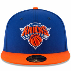 New Era - New York Knicks Team Color 2Tone 59FIFTY Fitted Hat - Royal/Orange