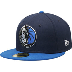 New Era - Dallas Mavericks Team Color 2Tone 59FIFTY Fitted Hat - Navy/Blue