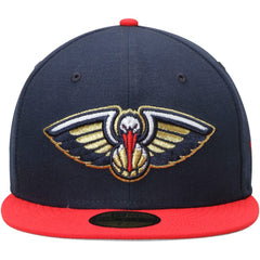 New Era - New Orleans Pelicans Team Color 2Tone 59FIFTY Fitted Hat - Navy/Red