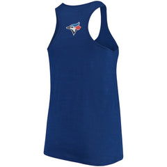 Toronto Blue Jays Soft as a Grape Women's Plus Size Swing for the Fences Racerback Tank Top On Sale