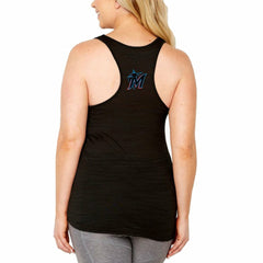 Miami Marlins Soft as a Grape Women's Plus Size Swing for the Fences Racerback Tank Top Sale