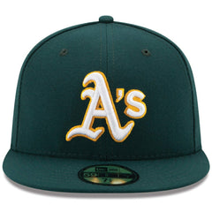 Athletics New Era Road Authentic Collection On Field 59FIFTY Performance Fitted Hat discount