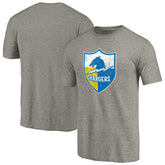 Los Angeles Chargers Throwback Logo Tri-Blend T-Shirt Ash - NFL