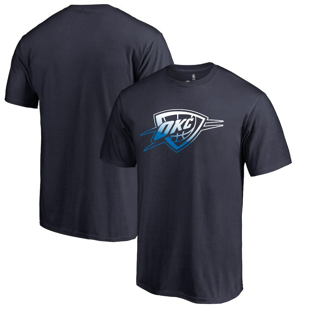 NBA - Oklahoma City Thunder Gradient Logo T-Shirt - Navy